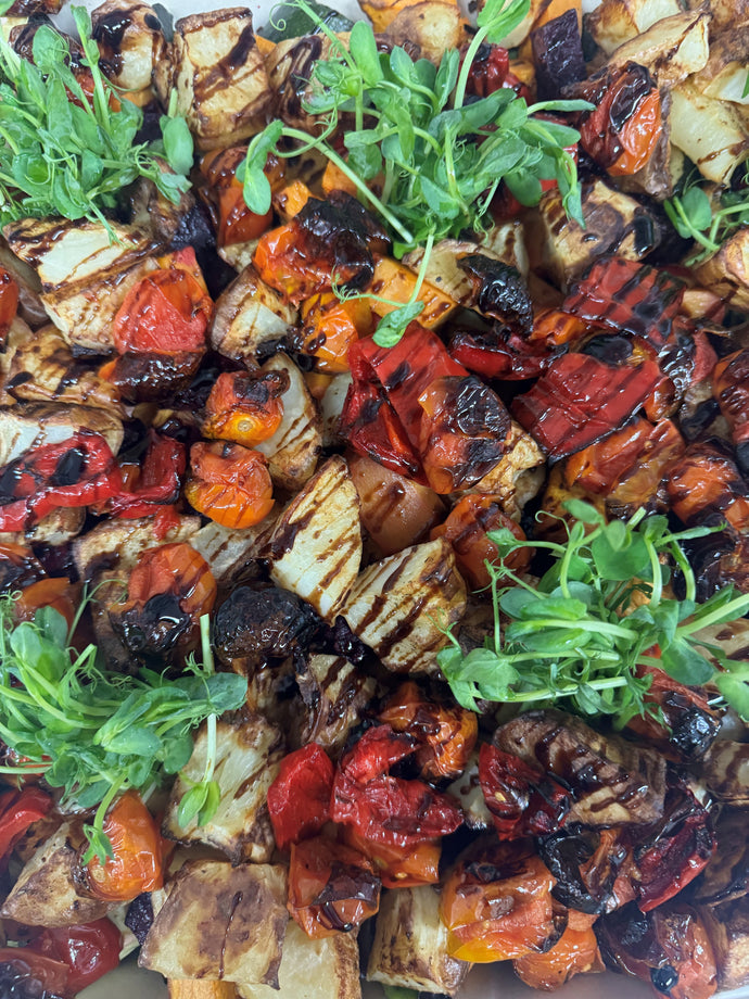 ROAST VEGETABLE MEDLEY WITH BALSAMIC GLAZE