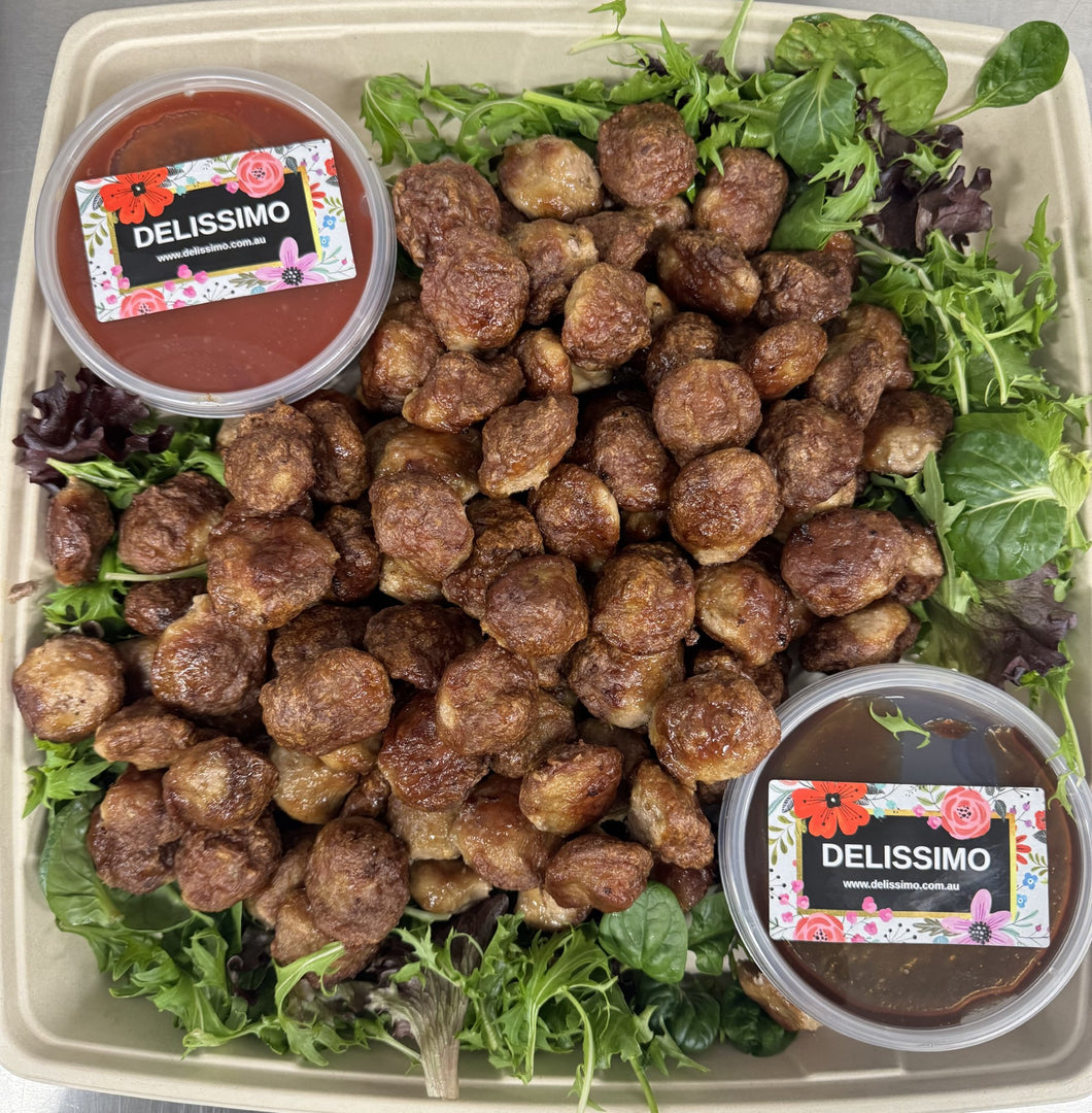 WARM SAVOURY MEATBALL PLATTER
