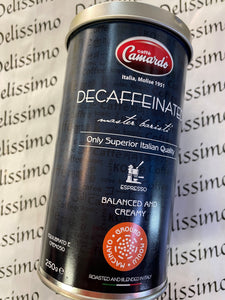 CAMARDO DECAFFINATED GROUND COFFEE 250g