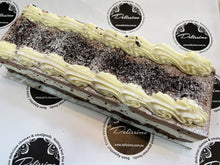 Load image into Gallery viewer, TRILOGY VANILLA CHOC CHEESECAKE SLAB
