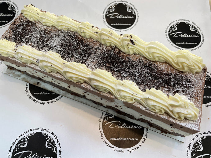 TRILOGY VANILLA CHOC CHEESECAKE SLAB