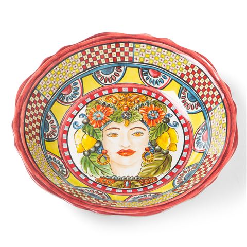 BACI MILANO BAROQUE SALAD BOWL