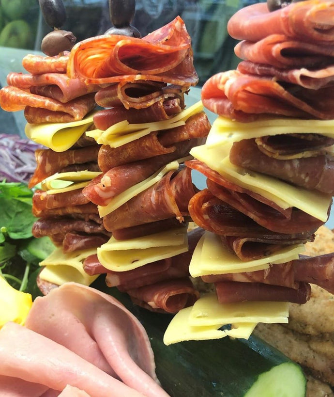 CHRISTMAS CHARCUTERIE SKEWERS